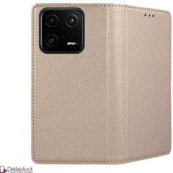 Telone atverčiamas dėklas - auksinės spalvos (Xiaomi 13T/13T Pro)